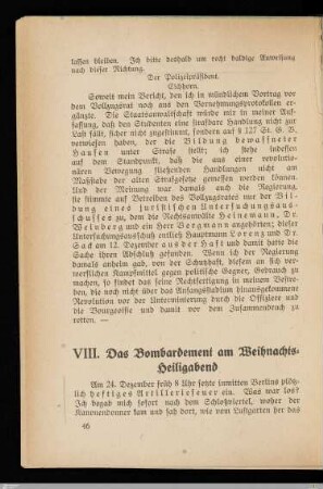 VIII. Das Bombardement am Weihnachts-Heiligabend