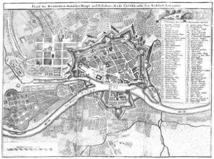 Plan der Hochfürstlich Hessischen Haupt- und Residenz-Stadt Cassel nebst dem Hochfürst. Lustgarten