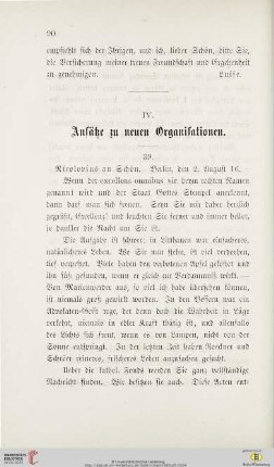 IV. Ansätze zu neuen Organisationen