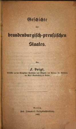 Geschichte des brandenburgisch-preussischen Staates