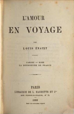L' Amour en Voyage : Carine - Rose - la bourgeoise de Prague