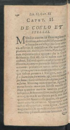 Caput. II. De Coelo Et Stellis