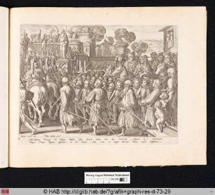 Cosimo I. de' Medici zieht in Rom ein.
