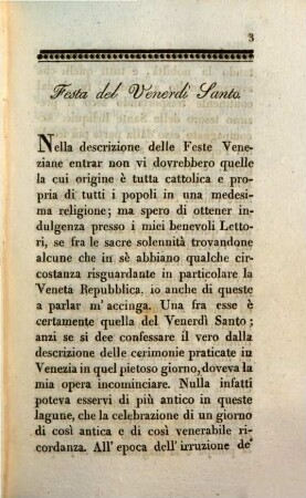 Origine delle Feste Veneziane. Volume terzo
