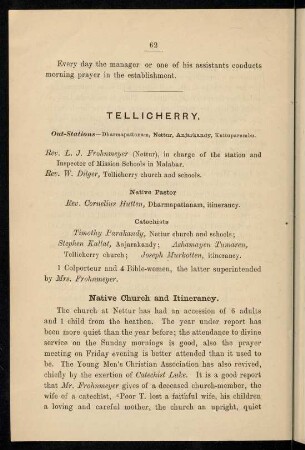 62-65, Tellicherry (with out-stations)