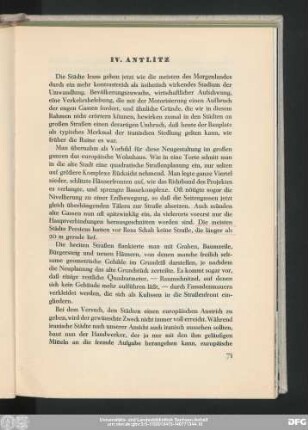 IV. Antlitz