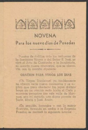 Oración para todos los días.