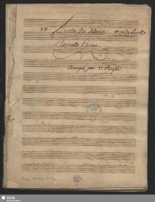 2 Operas - Mus.3486-F-7a : Excerpts. Arr; winds