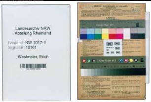 Entnazifizierung Erich Westmeier , geb. 05.08.1895 (Haerter)