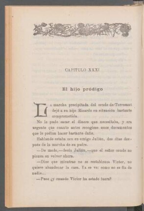 Capítulo XXXI - El hijo pródigo