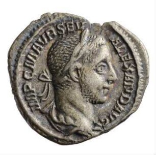 Münze, Denar, 227 n. Chr.