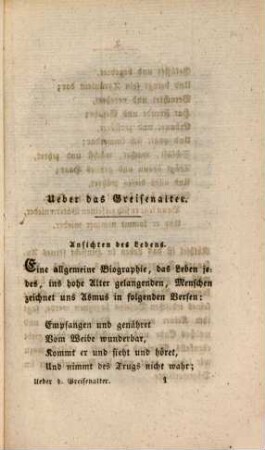 Das Greisenalter