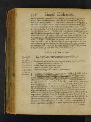Observatio XXIII. De confessione metu tormentorum facta.