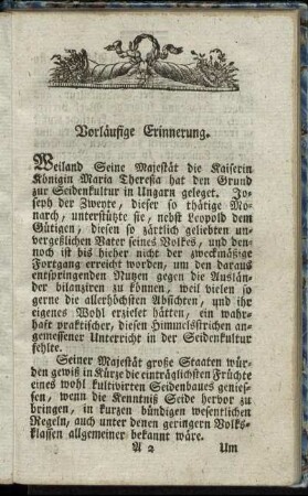 Vorläufige Erinnerung.