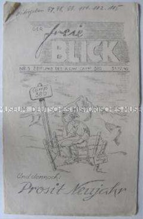 Hektografierte Zeitung aus dem P.O.W. Camp 380