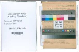 Entnazifizierung Friedrich Starken , geb. 03.11.1881 ()