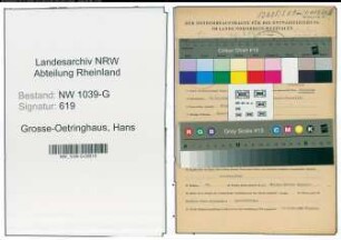 Entnazifizierung Hans Grosse-Oetringhaus , geb. 10.10.1910 (Polizist)