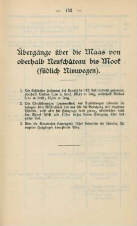 Übergänge über die Maas von oberhalb Neufchâteau bis Mook (südlich Nimwegen)