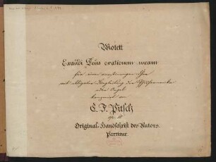 Exaudi Deus orationem meam; Coro, physharmonica; B-Dur; op.10
