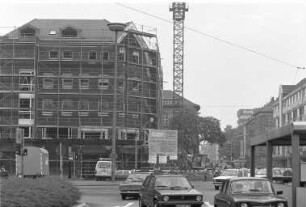 Bau des Eckgebäudes Karlstraße 49 a/Ecke Kriegsstraße