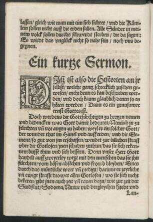 Ein kurtze Sermon.