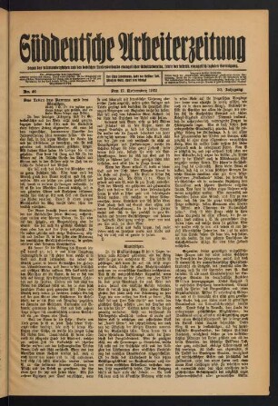 Nr. 46. Den 17. November 1912. - Nr. 50. Den 15. Dezember 1912.