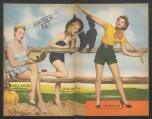 Adele Jergens, Joyce Holden, Judith Braun - [Ilustración] : Pebetas de PBT