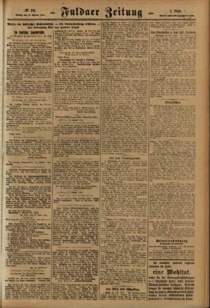 Zweite Ausgabe vom Montag, den 18. Oktober 1915.