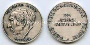Bundesrepublik, Medaille für 25jährige Mitgliedschaft in der FDP