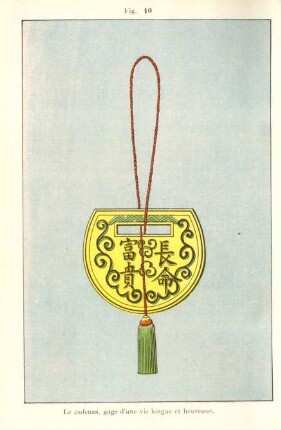 Fig. 10. Le cadenas, gage d'une vie longue et heureuse
