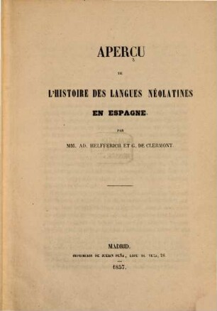 Aperçu de l'histoire des langues néolatines en Espagne