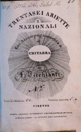 Trentasei ariette nazionali : con accompagnamento di chitarra, 16. Nice dorme
