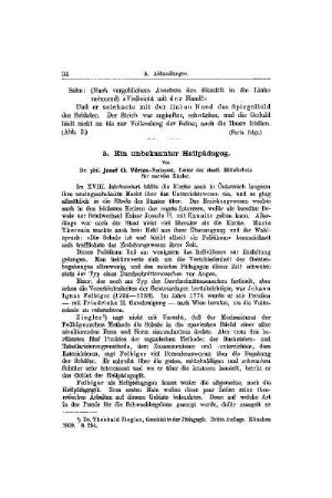 Ein unbekannter Heilpädagoge