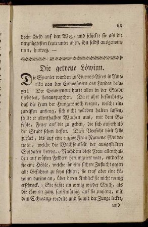 Die getreue Löwinn