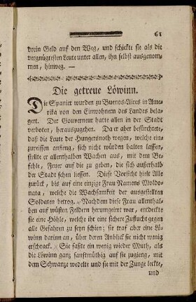 Die getreue Löwinn