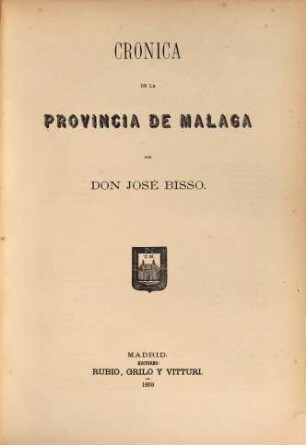Cronica de la provincia de Malaga