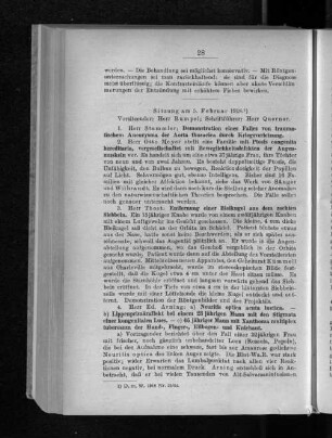 Sitzung am 5. Februar 1918.