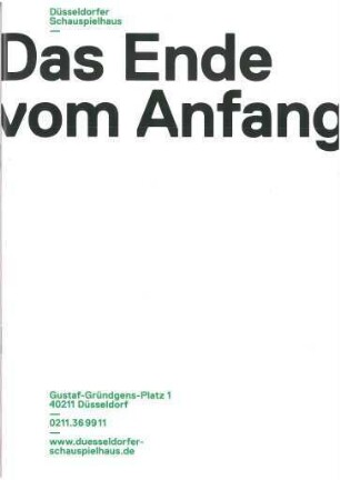 Das Ende vom Anfang