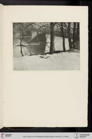 [Heinrich Kuehn, XI. Winter Landscape, mezzotint photogravure from the original print]