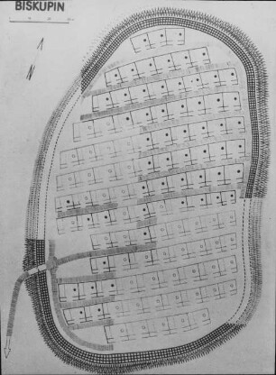 Biskupin (Polen), Siedlung der frühen Eisenzeit (Lausitzer Kultur), Planschema