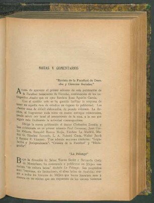 "Revista de la Facultad de Derecho y Ciencias Sociales"