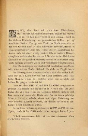 Der Klimatische Kurort Pegli und seine Umgebungen von H. Frühauf Nest einer Ansicht und einer Karte