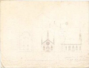 Speeth, Ferdinand; Kirche - Grundriss, Ansichten, Details