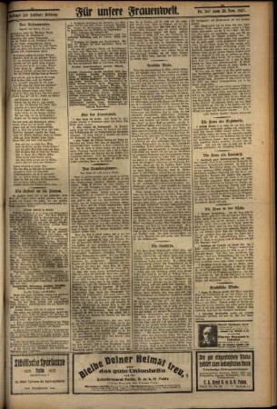 Dritte Ausgabe vom Sonntag, den 20. November 1927.