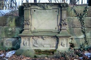 Grabstein mit großem Inschriftenfeld, um 1800