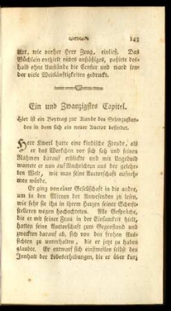Ein und Zwanzigstes Capitel. - Dreyßigstes Capitel.