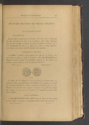 Monnaies royales de France inédites