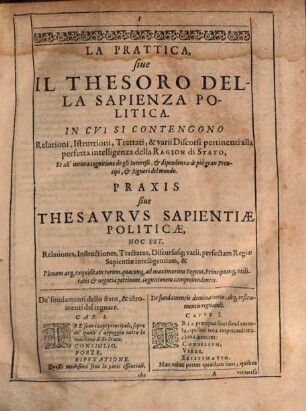 Phil. Honorii Praxis prudentiae politicae