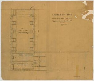 Fischer, Theodor; Jena; Universität - Grundriss 2. OG