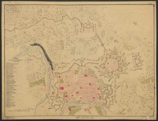 Plano de ciudad de Pamplona et Ciudadella